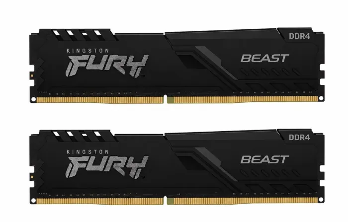 Memória DDR4 DUAL PENTE Kingston Fury Beast, 8GB, 3200MHz