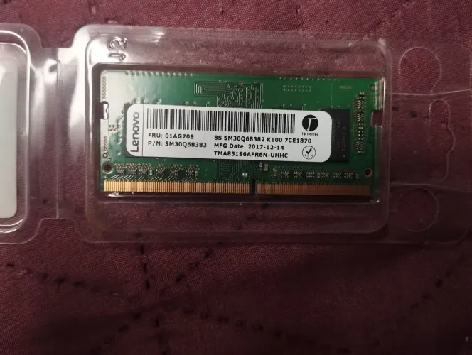 Memória RAM Lenovo para notebook