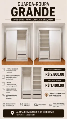 Guarda roupa grande