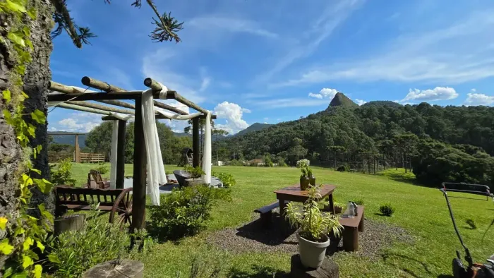 Chalé na rota entre Rio Rufino e Urubici