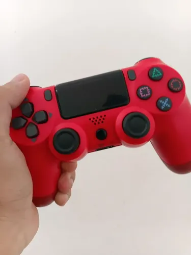 Controle PS4 Vermelho Sem Fio - FRETE GRÁTIS