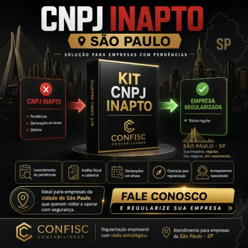 Contador para regularizar sua empresa - CNPJ Inapto