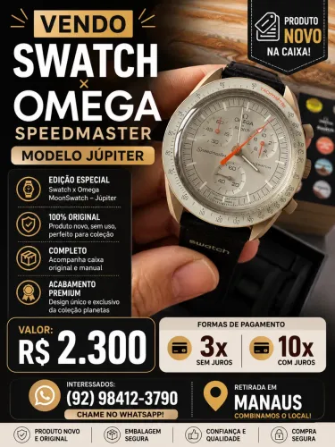 Relógio Swatch omega speedmaster Jupiter NOVO
