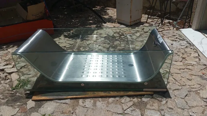 Banheira / Ofurô de Luxo em Vidro Temperado e Inox - Novo e Importado