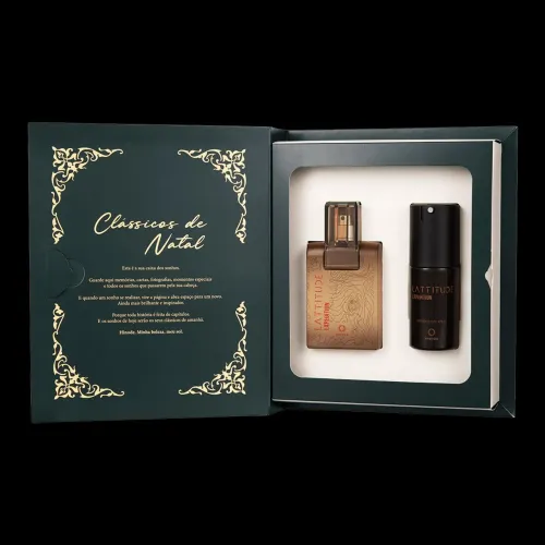 Kit masculino perfume lattitude expedition e desodorante