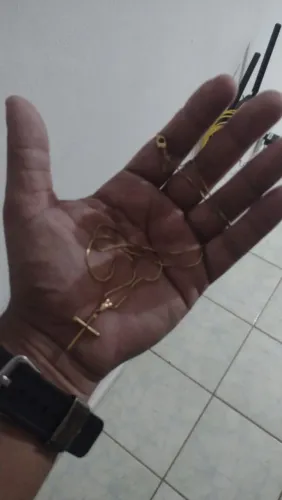Cordão banhado a ouro 18k