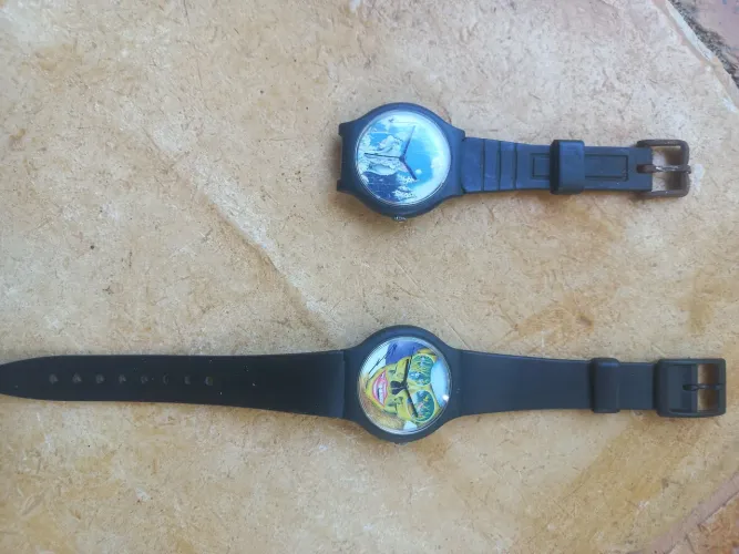 KIT RARO 2 Swatch Art Special 1989 Kiki Picasso - Jungle + Elefant - Vintage