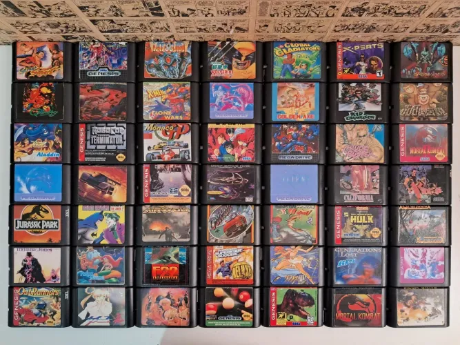 Fitas de Mega Drive
