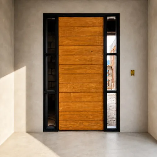 Faço porta pivotante de madeira