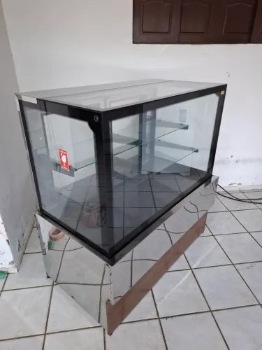 Balcão vitrine natural iglu 1.20 mts novo