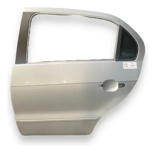 Porta Traseira Esquerda Vw Gol/voyage 2013/2022 Traseira Esquerda Prateado