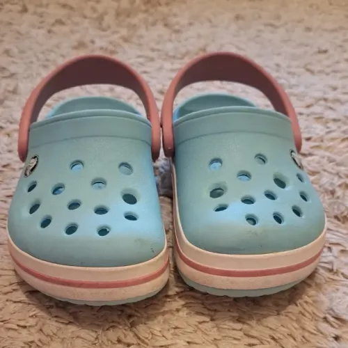 Crocs crocband infantil rosa e azul Original