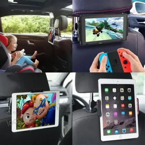 Suporte Veicular de Tablet para Encosto de Cabeça 