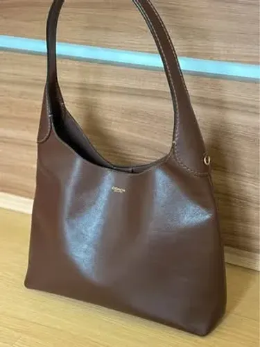 Bolsa Coach Original Brooklyn Shoulder 34 em Couro Marrom | Excelente Estado