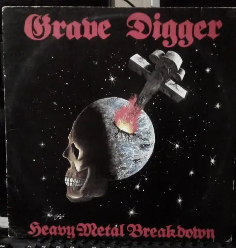 Grave Digger - Heavy Metal Breakdown LP 1987 original de época Grim Reaper Candlemass