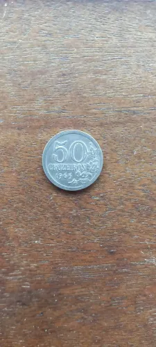 Moeda 50 cruzeiros reverso invertido