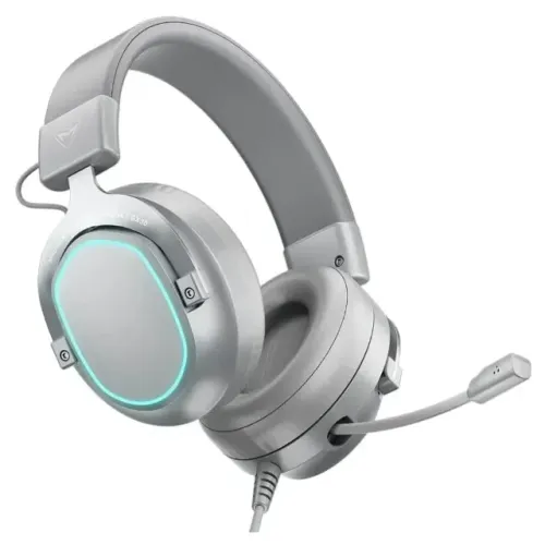 Headset Machenike Surround 7.1 Com Microfone Gx30 Silver - Prateado