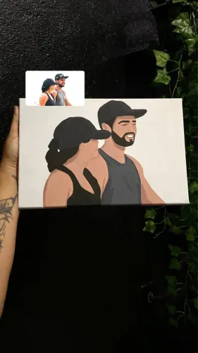 Telas personalizadas em quadros