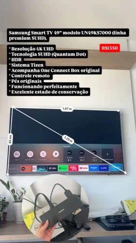 Samsung Smart TV 49? UN49KS7000 SUHD 4K + One Connect