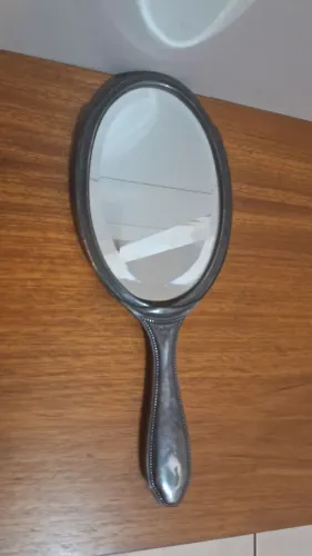 Espelho de Mão Bisotado década 30/40 