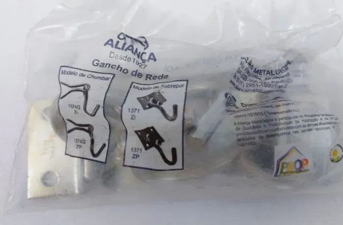 Gancho Armador Para Rede S Cromado 1371 Zl