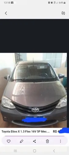Toyota Etios X 1.3 Flex 16V 5P Mec. 2015