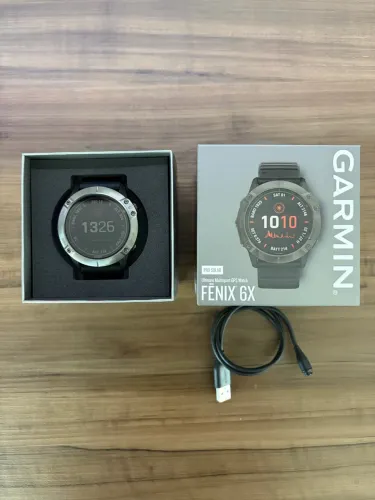 Monitor Cardíaco Garmin Fenix 6x Pro Solar Unissex Cor Preto