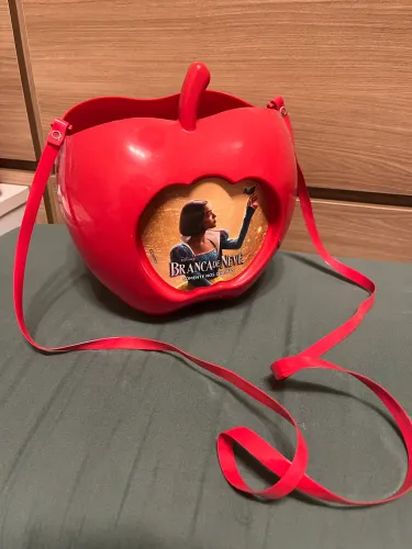 Balde/bolsa de pipoca branca de neve 
