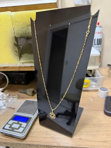 cordão em ouro 18 k 4 g 65 cm estrela de Davi