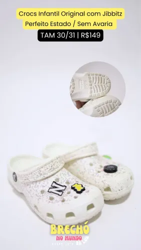 CROCS INFANTIL ORIGINAL BRANCO