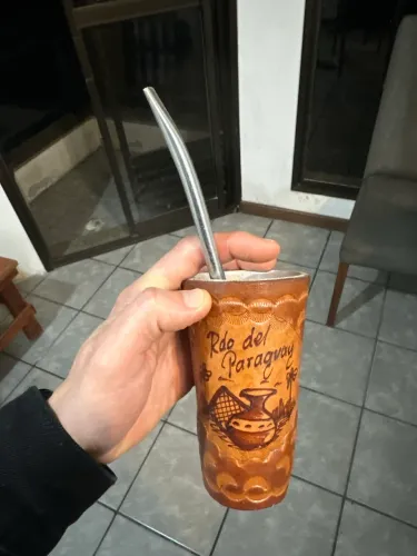 Cuia de chimarrão/terere com bomba
