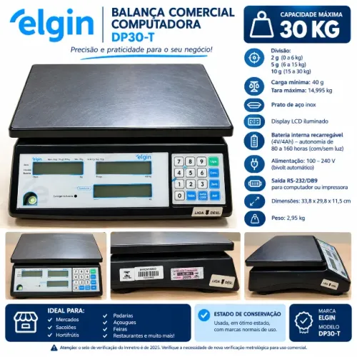 Balança DP30-T elgin
