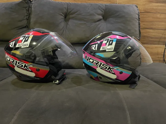DESAPEGO!!! Capacete aberto Norisk Rally Power MASC. e FEM. 