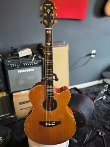 Violão Yamaha CPX1000 Eletroacústico Aço Natural Top linha