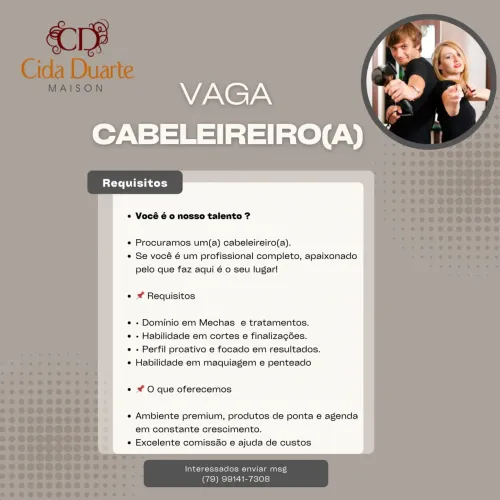 Precisa-se de cabeleireiro(a)