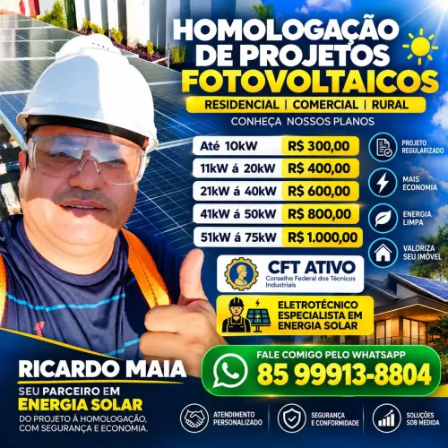Homologação de Projetos de Energia Solar Fotovoltaica