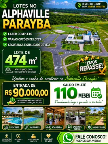 ALPHAVILLE PARAYBA - OPORTUNIDADE PARCELADA