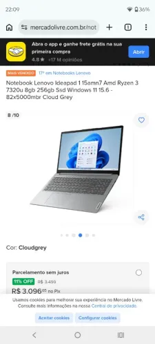 Notebook Lenovo