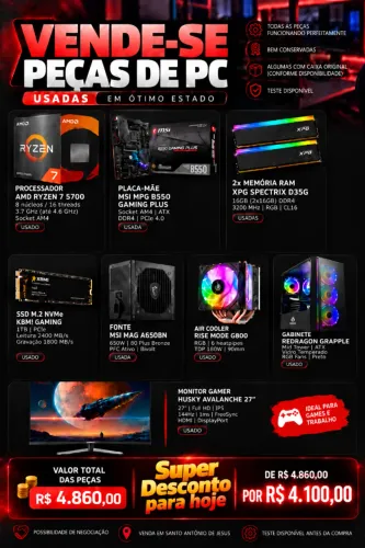 Oferta Gamer_ Pec?as de PC Usadas