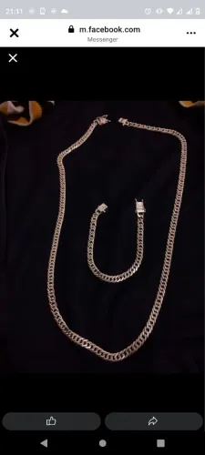 Conjunto de prata elo duplo 7mm 70cm