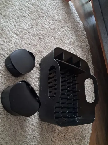 Kit escorredor de pratos, açucareiro e saleiro 
