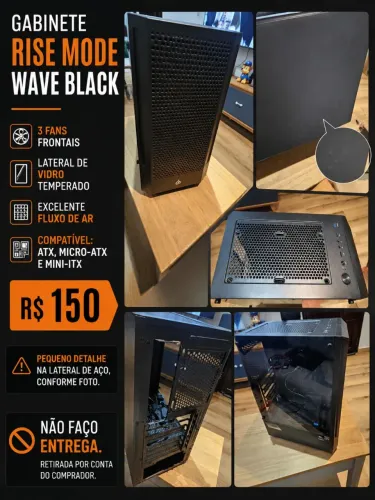 Gabinete Rise Mode Wave Black