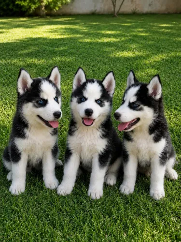 Filhotes de Husky Siberiano