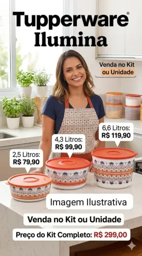 Kit Tigelas promoção tupperware