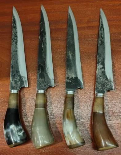 Facas artesanais coleção pessoal usadas
