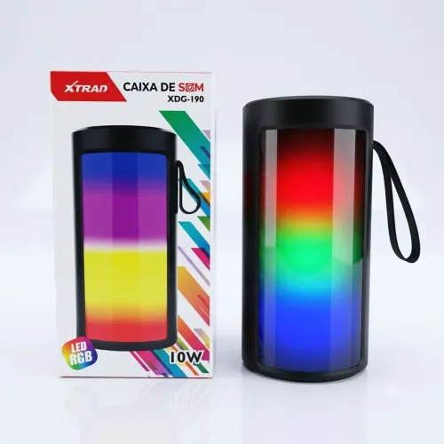 Caixinha de som Bluetooth com RGB
