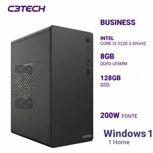 Computador CPU Intel i3 8Gb Ram SSD - Ideal Escritório e Caixa - Novo com garantia, Oferta
