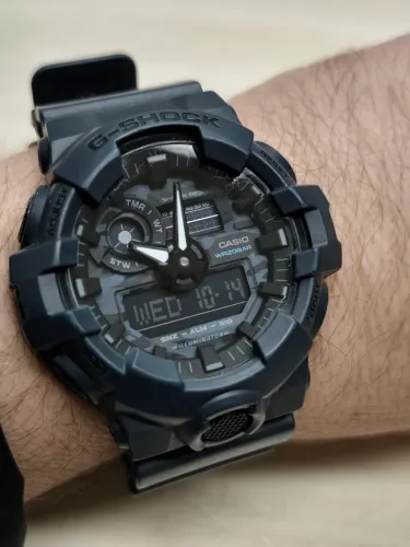 Casio G-Shock GA-700CA-2ADR Utility Camo Series Azul Marinho Camuflado Completo Excelente