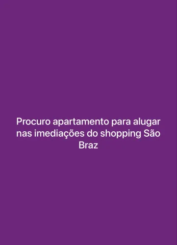 Quero um apartamento p alugar