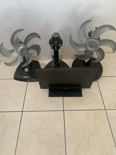 Ventilador e tv e monitor com defeito 